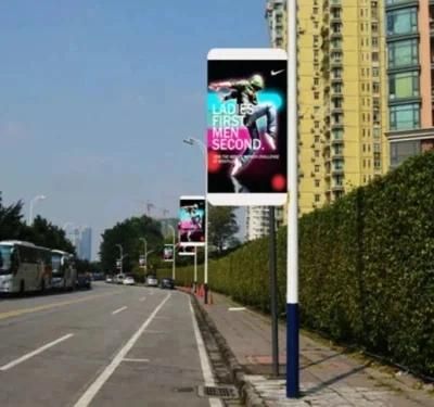 LED Information Board Poster Screen Outdoor P4 P5 P6 P8 LED Display Smart Light Pole LED Display