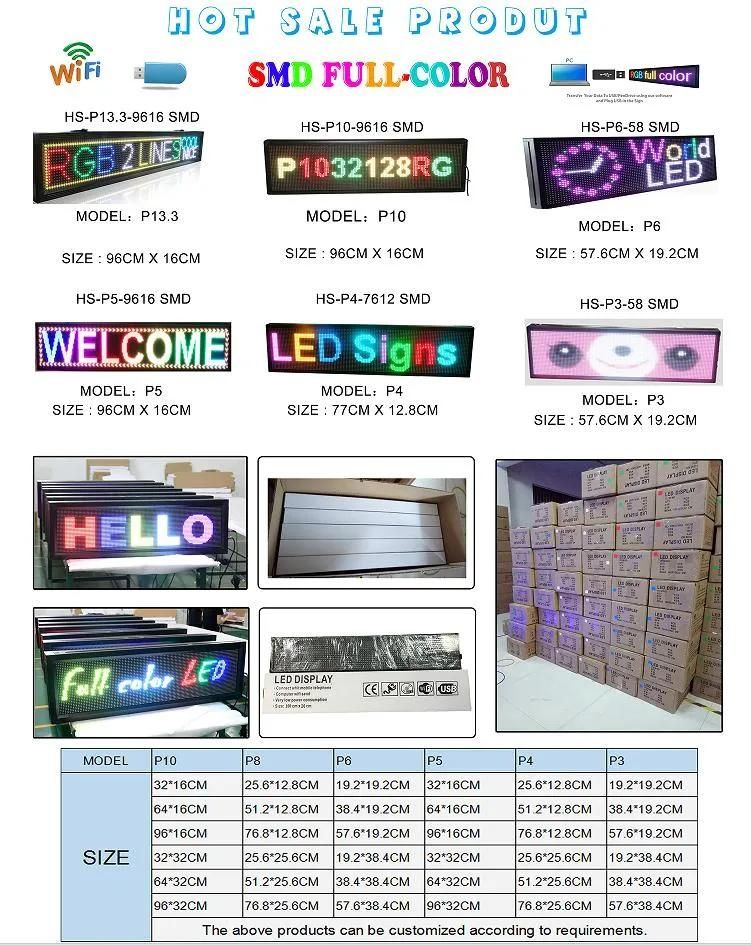 P10 Semi-Outdoor LED Advertising Alphabet Screen for Commercial Promotion