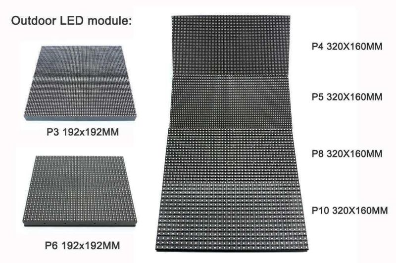 Outdoor Stage Screen SMD RGB 320*160mm LED Display Module P10mm LED Screens