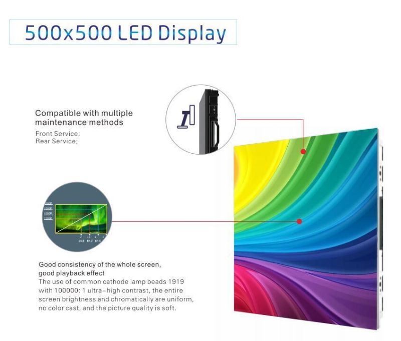 500X1000mm Stage Rental P1.9 P2.6 P3.91 P4.81 Curved LED Display Screen