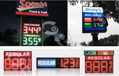Gas Price LED Sign, LED Oil Station Digital Display, LED Fuel Price Display, Petro Station Sign