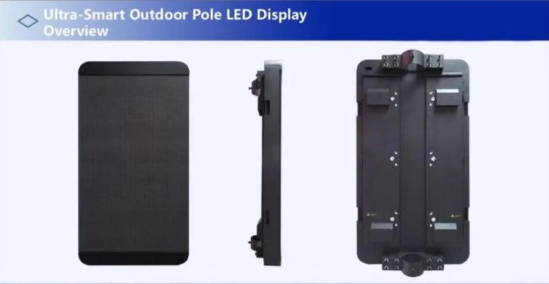 Outdoor Pole LED Screen P3 LED Display Screen LED Billboard Smart Light Pole LED Poster Screen