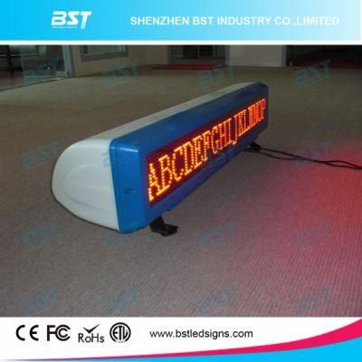 P6 Yellow Color Programmable Taxi Cab Roof Top Sign