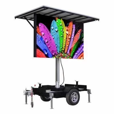 2048X1280mm Outdoor Full Color RGB Anti-Rust Waterproof IP65 P8 Mobile WiFi Advertising Vehicle Van Trailer Mounted Truck LED Display Screen