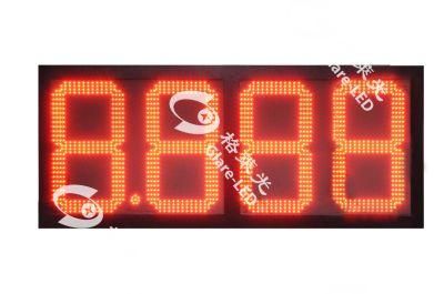 Outdoor LED Gas Station Price Display 8.88910 7 Segment LED Gas Price Sign Display