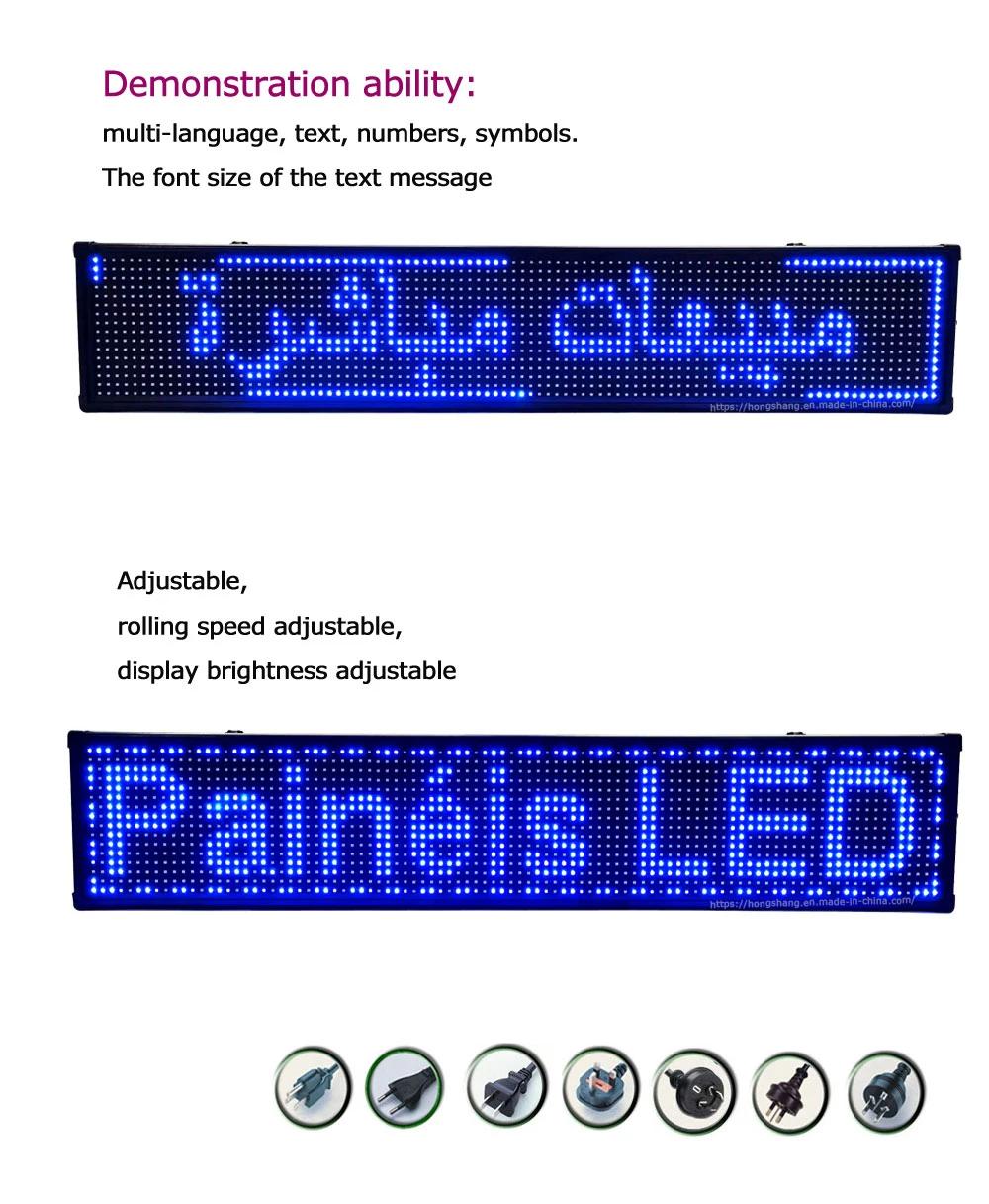 P10 Blue Window Text LED Billboard Display Module Panel Board