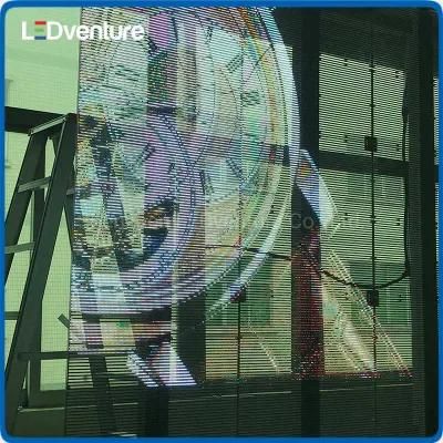 Indoor P15.6 Advertising Billboard Panel LED Transparent Glass Display Screen