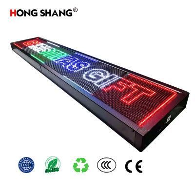 Indoor and Outdoor P10 Red Rolling Advertising LED Sign Board