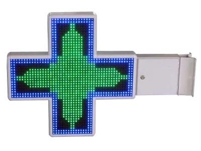 P14 Double Face Rb Outdoor LED Pharmacy Cross for Drugstore