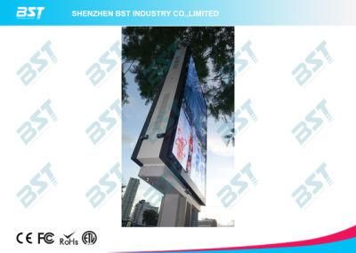 P6mm Street Light Pole Double Side Advertising LED Display Screen