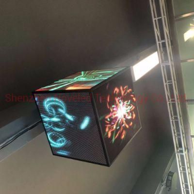 3D Fullcolor Interior Large Viewing Angle with Magnetic Modular Design P2.5 LED Display Cube Pantalla LED Screen