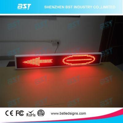 P6 Red Color Programmable Taxi Rear Window Moving LED Sign