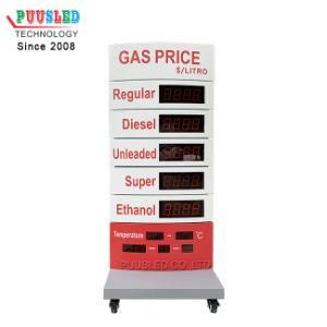 Good Quality Oil Price Display Gas Boards Prices Gas Station 7 Segment LED Signs Standing Gas Price Sign
