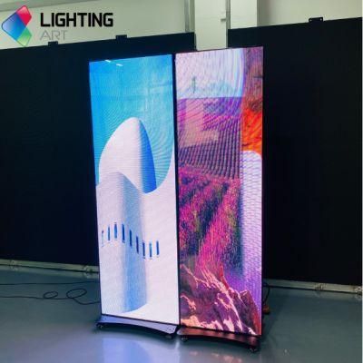 P2.5 Portable Poster Indoor Advertising Stand LED Poster Screen