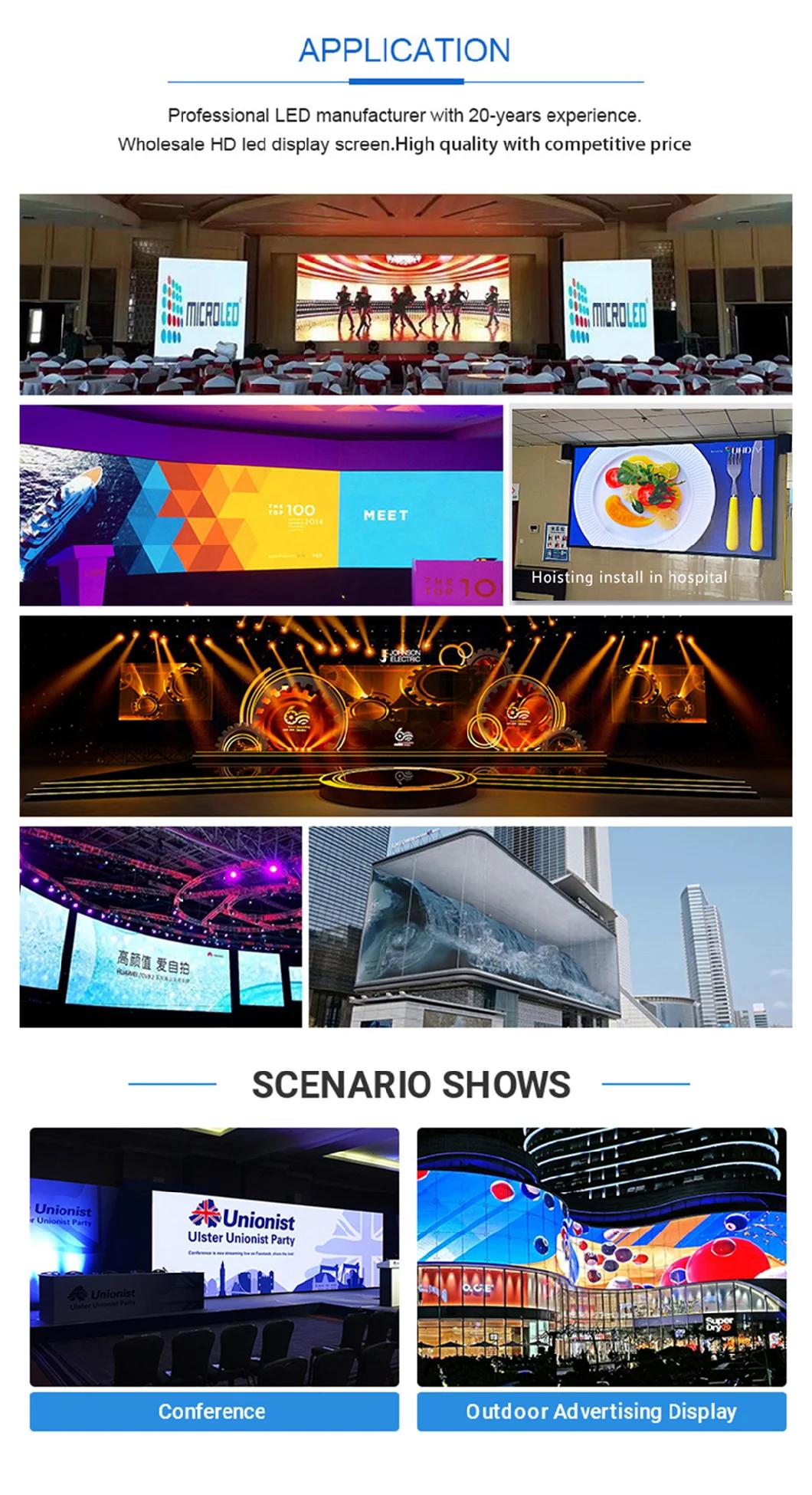 Outdoor 3 D Video Wall P5p10p2.5 P3p4p8p6p4.81 P3.91 LED Advertising Display