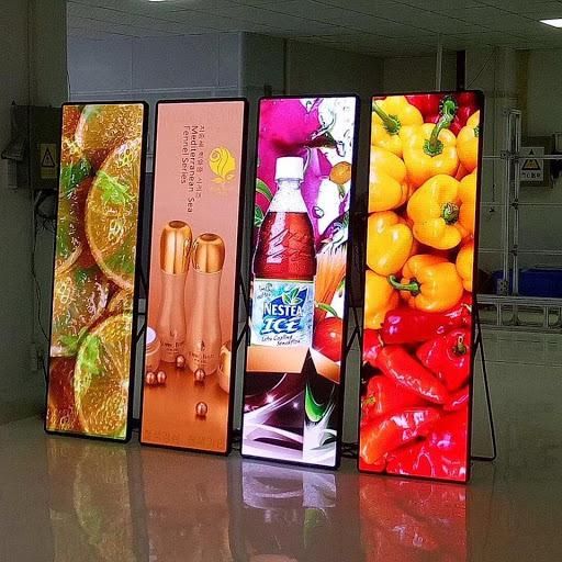 576*1920mm Stand Mirror Indoor Screen P3 Poster LED Display for Mall Ads