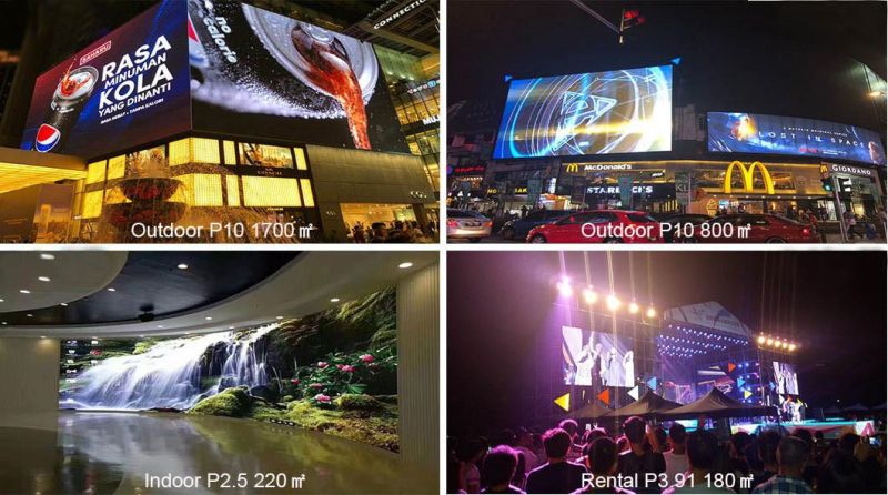 High Brightness Waterproof LED Video Player SMD RGB LED Advertising Screen Display