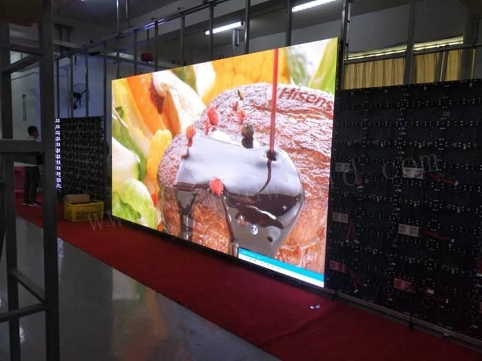 P1.56 P1.66 P1.92 P2.5 Indoor Rental High Definition Pixel Pitch with 400X300mm Die-Casting Cabinet for Conference