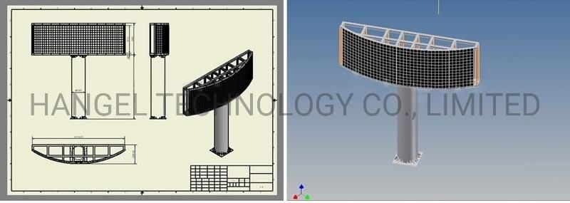 P5 Full Color Indoor Outdoor Front Service LED Display Screen for Advertising