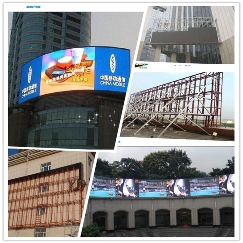 P5 P6 P8 P10 Full Color Indoor Outdoor Front Service LED Display Screen for Advertising