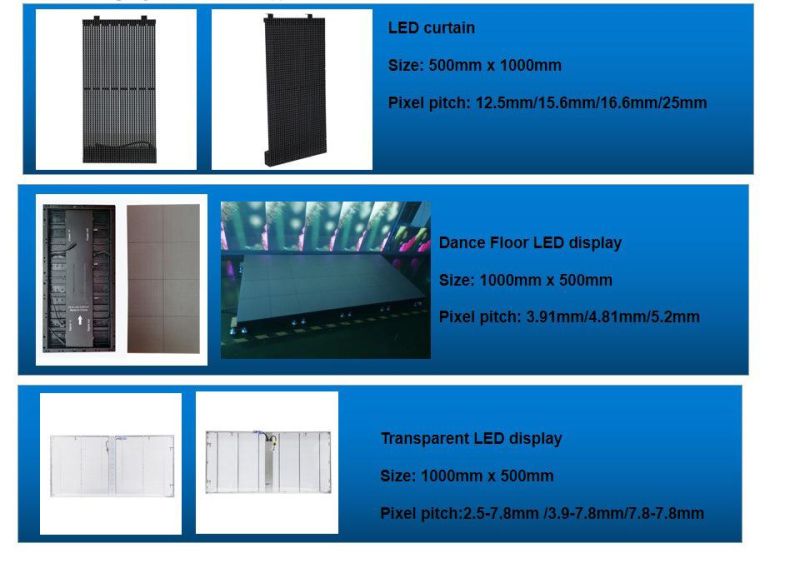 P2.6mm/P2.9mm/P3.91mm SMD Indoor 1r1g1b Full Color Advertising LED Display Screen