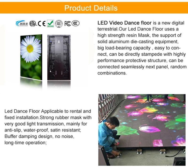 Outdoor P6.25 LED Dance Floor Display Panel/Screen
