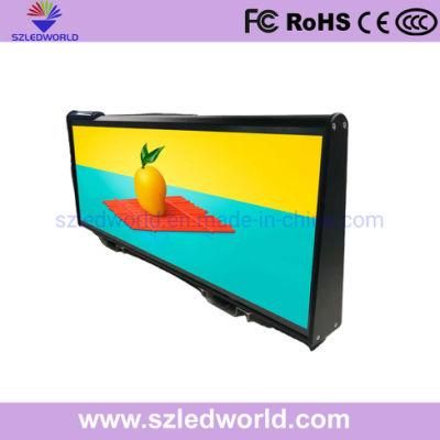 Quality P5 Taxi Roof Video LED Display with 4G/WiFi Cloud Control Car