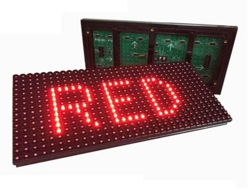 Outdoor Red/White LED Screen Panel Display P10 LED Module Text Display