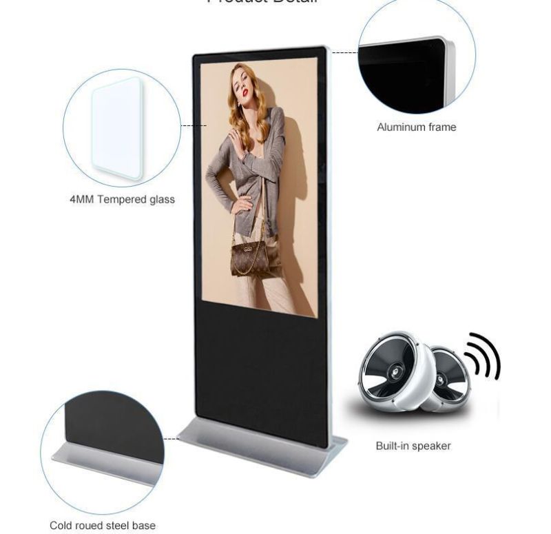 55 Inch Rk3288 WiFi Touch Screen Kiosk, WiFi/3G Advertising Display Player Digital Signage Digitalsignageadvertising